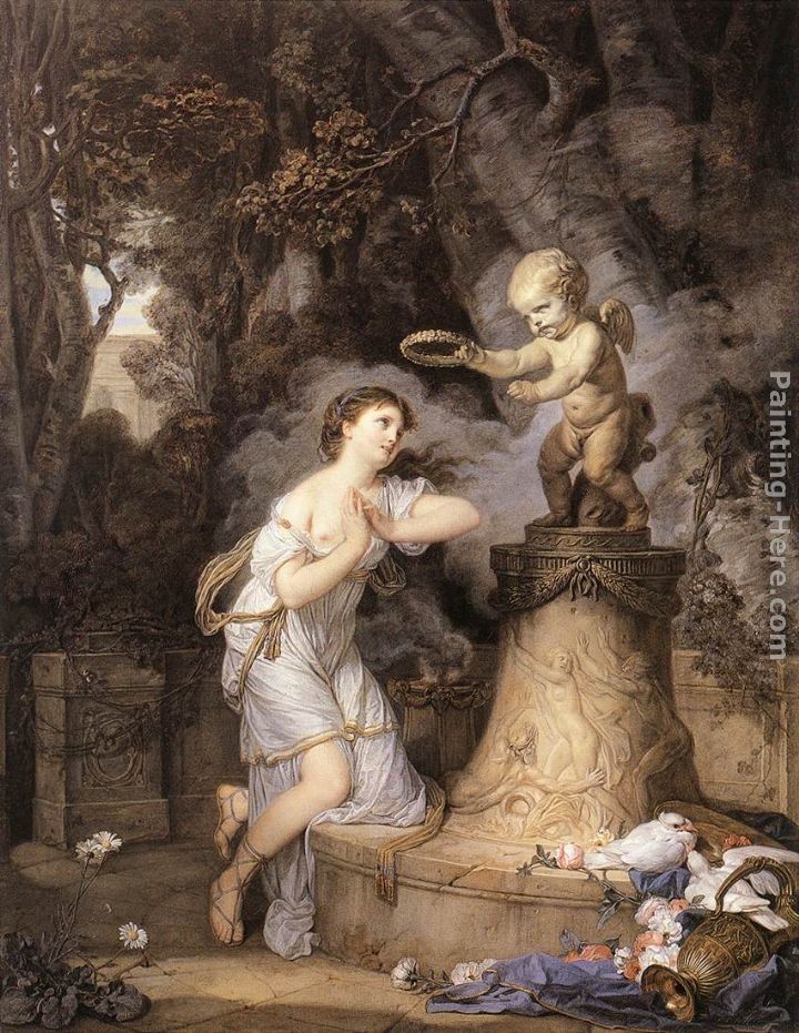 Jean Baptiste Greuze Votive Offering to Cupid